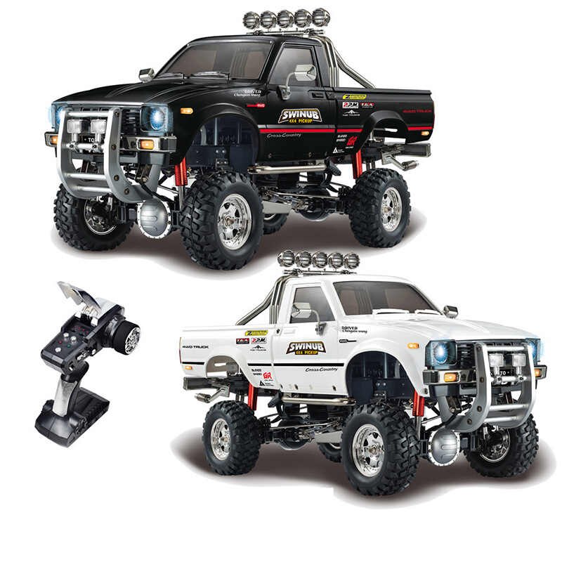 HG 1/10 2.4G 4WD Car Pickup Truck Rock Crawler Waterproof 